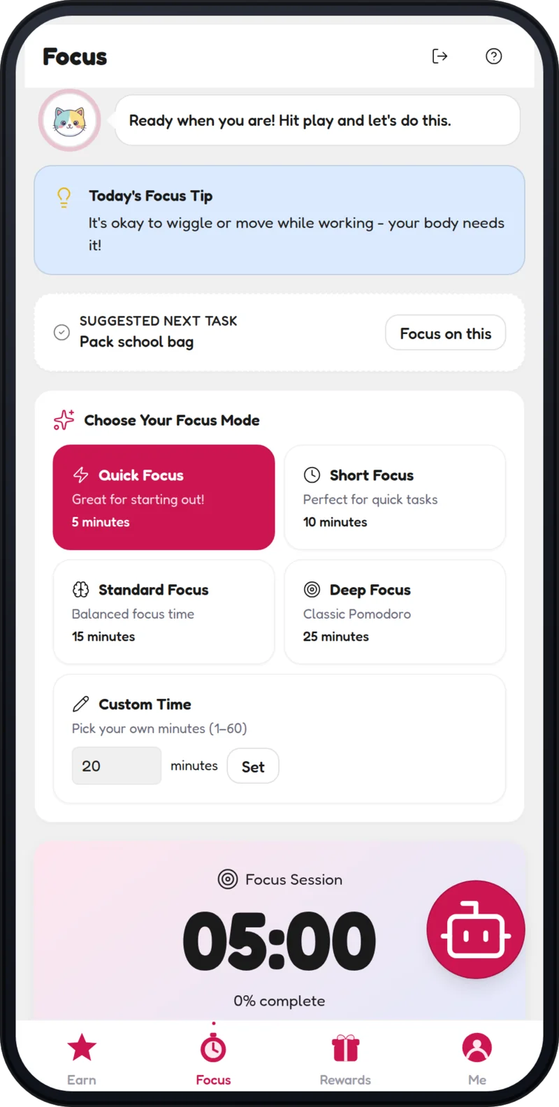 ADHD Focus Timer screenshot