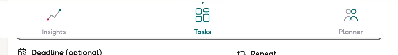 The task name field filled in with Pack school bag
